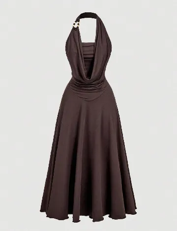 Rochie lunga SHEIN, maro