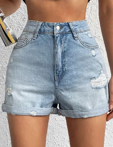 Pantaloni scurti SHEIN, albastru