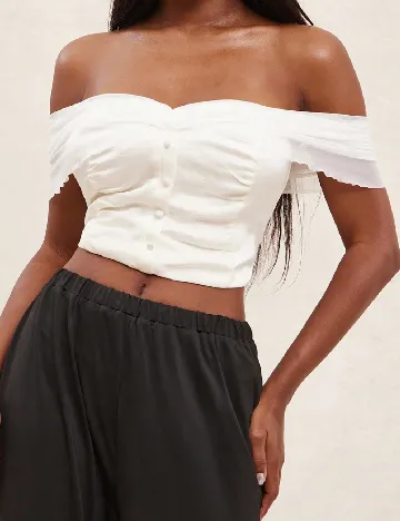 Top SHEIN, ecru