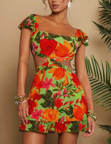 Rochie scurta SHEIN, mix culori