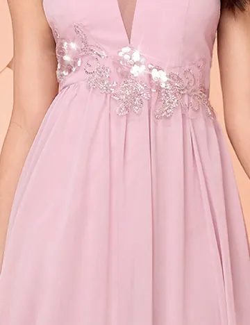 Rochie lunga Ever-Pretty, roz
