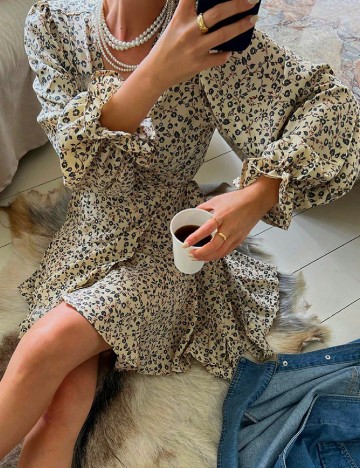 Rochie scurta Dazy, crem