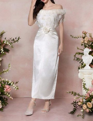 Rochie lunga SHEIN, alb