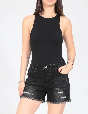 Pantaloni scurti SHEIN, negru