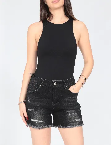 Pantaloni scurti SHEIN, negru