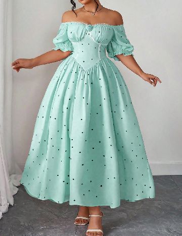 Rochie lunga SHEIN CURVE, albastru
