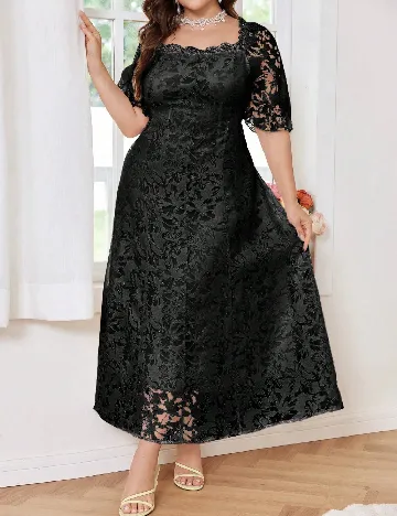 Rochie lunga SHEIN CURVE, negru
