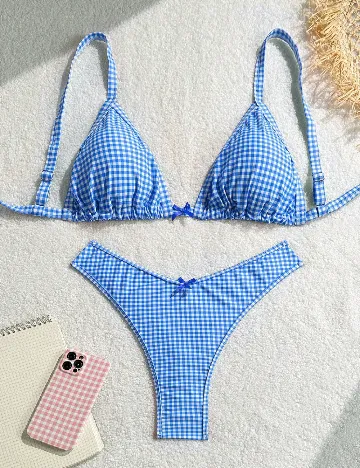 Costum de baie SHEIN CURVE, albastru