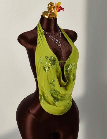 Top SHEIN, verde