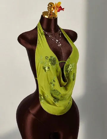 Top SHEIN, verde