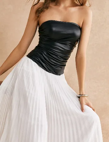 Rochie lunga Poeselle, alb