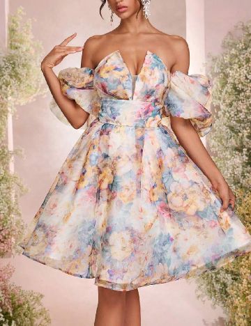 Rochie scurta SHEIN, mix culori