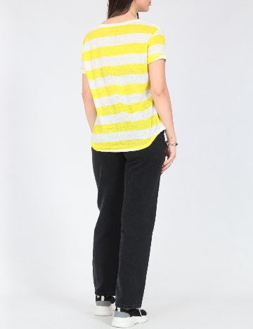 Tricou Zara, verde/alb