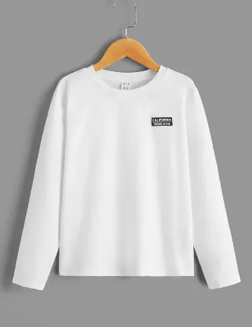 Bluza Shein Kids, alb