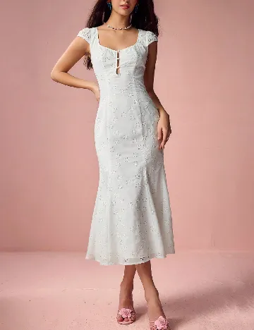 Rochie medie SHEIN, alb