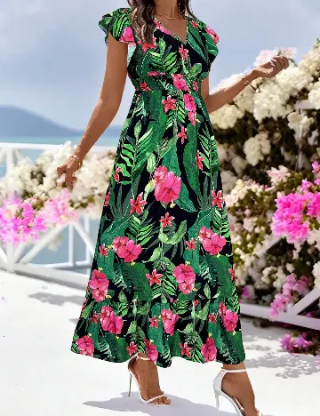 Rochie lunga SHEIN, verde