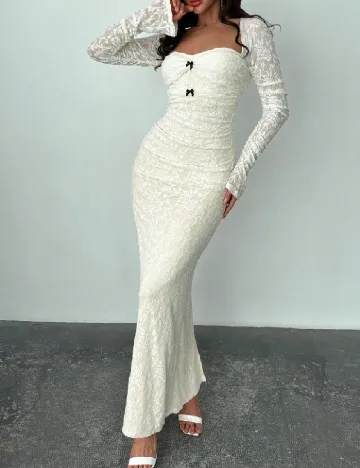 Rochie lunga SHEIN, ecru
