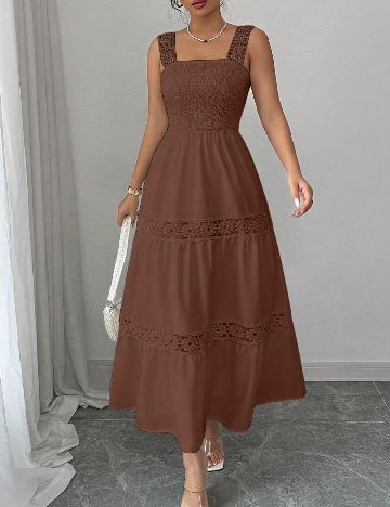 Rochie medie SHEIN, maro