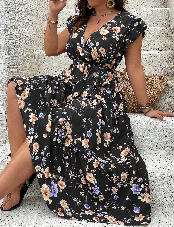 Rochie lunga SHEIN CURVE, negru
