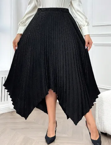 Fusta SHEIN CURVE, negru