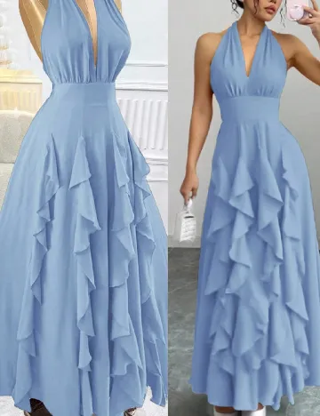 Rochie lunga SHEIN, albastru