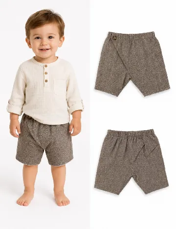 Pantaloni scurti Zara, maro