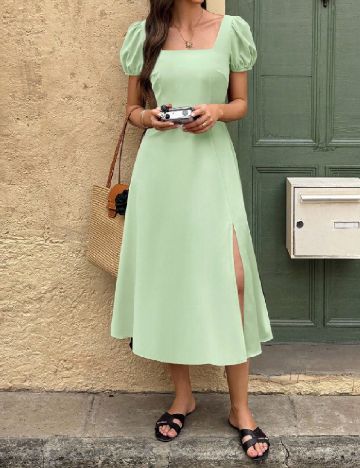 Rochie lunga SHEIN, verde