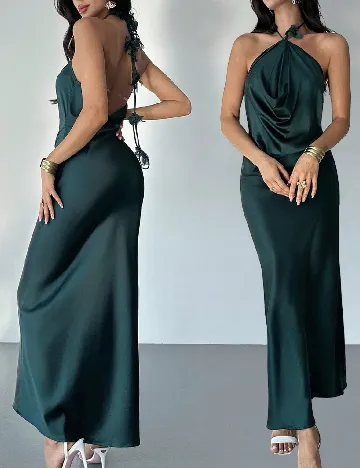 Rochie lunga SHEIN, verde