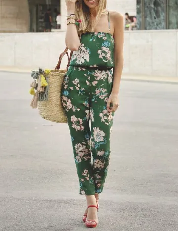 Salopeta Zara, floral print