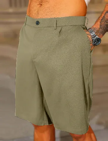 Pantaloni scurti SHEIN Plus Size Men, verde