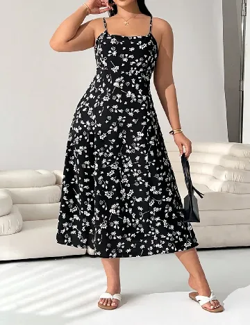 Rochie medie SHEIN CURVE, negru