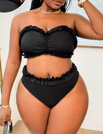 Costum de baie SHEIN CURVE, negru