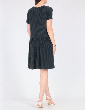 Rochie scurta Zara, verde/negru