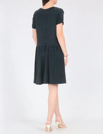 Rochie scurta Zara, verde/negru