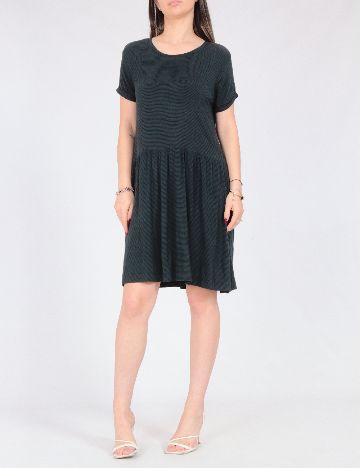 Rochie scurta Zara, verde/negru