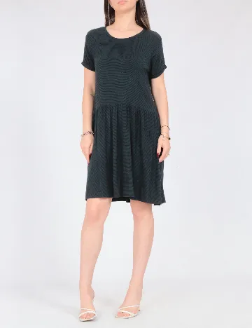 Rochie scurta Zara, verde/negru
