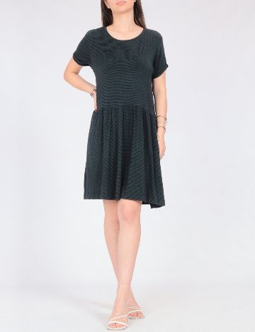 Rochie scurta Zara, verde/negru