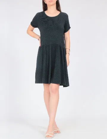 Rochie scurta Zara, verde/negru