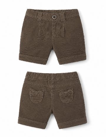 Pantaloni scurti Zara, maro