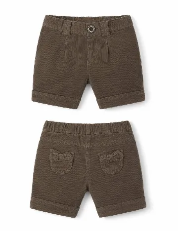 Pantaloni scurti Zara, maro