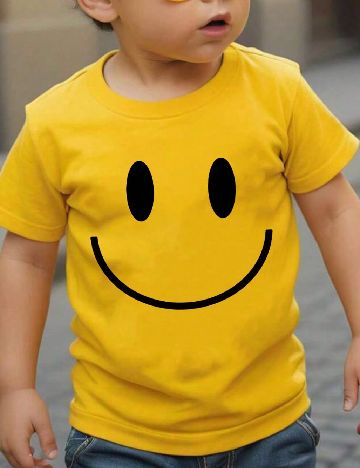Tricou Shein Kids, galben
