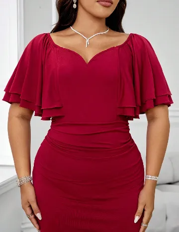 Rochie lunga SHEIN CURVE, rosu