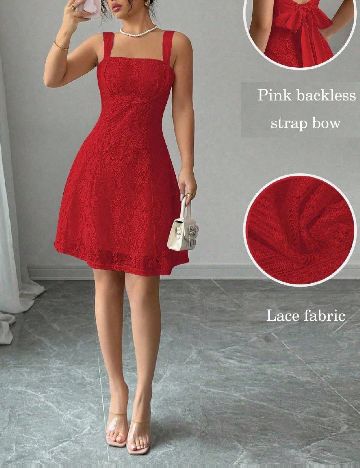 Rochie scurta SHEIN, rosu