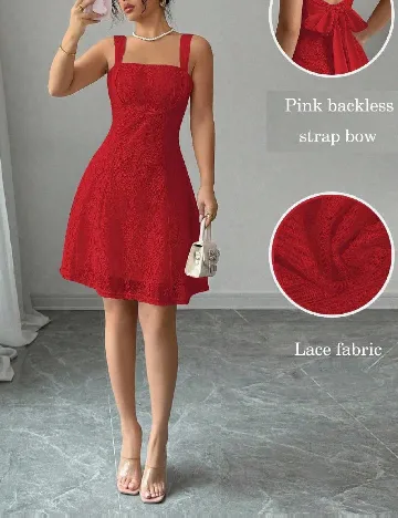 Rochie scurta SHEIN, rosu