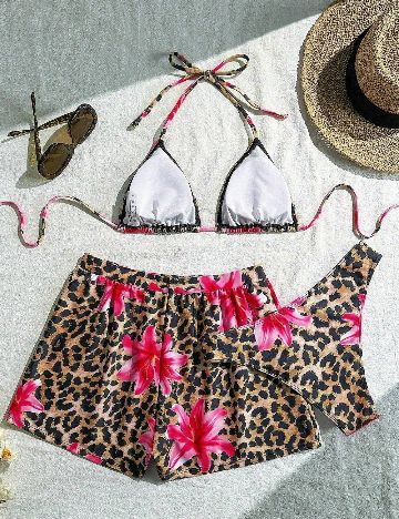 Costum de baie SHEIN, animal print