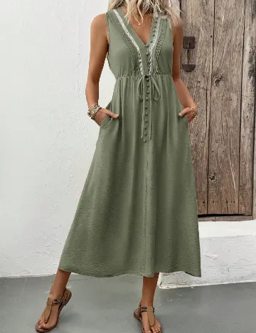 Rochie medie SHEIN, verde