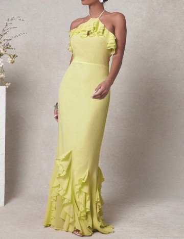 Rochie lunga L Amorae, galben