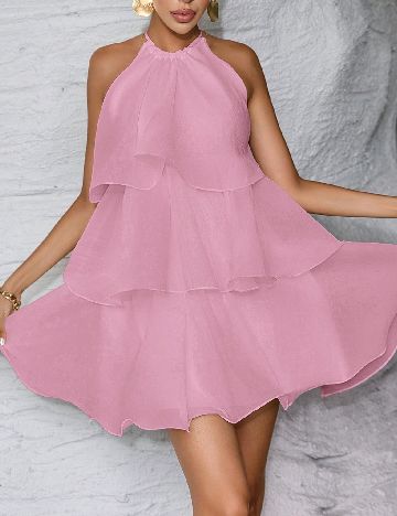 Rochie scurta SHEIN, roz
