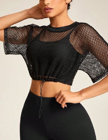 Top SHEIN, negru