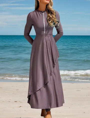 Costum de baie SHEIN, pruna
